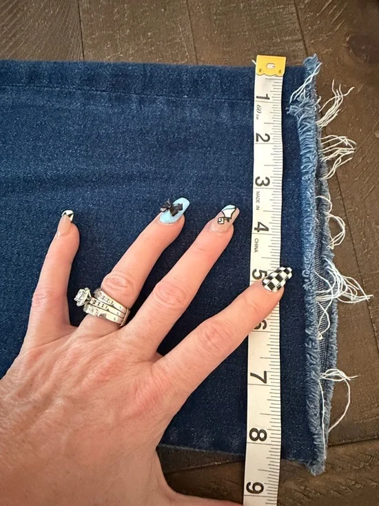 MOTHER High-Rise Hustler Ankle Fray Indigo Blue Slim Jeans - Picture 14 of 14